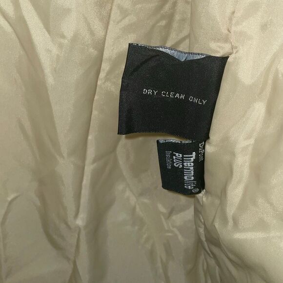 Vintage Bromley sport DuPont thermolite beige faux suede fox fur coat XXL - Picture 8 of 16